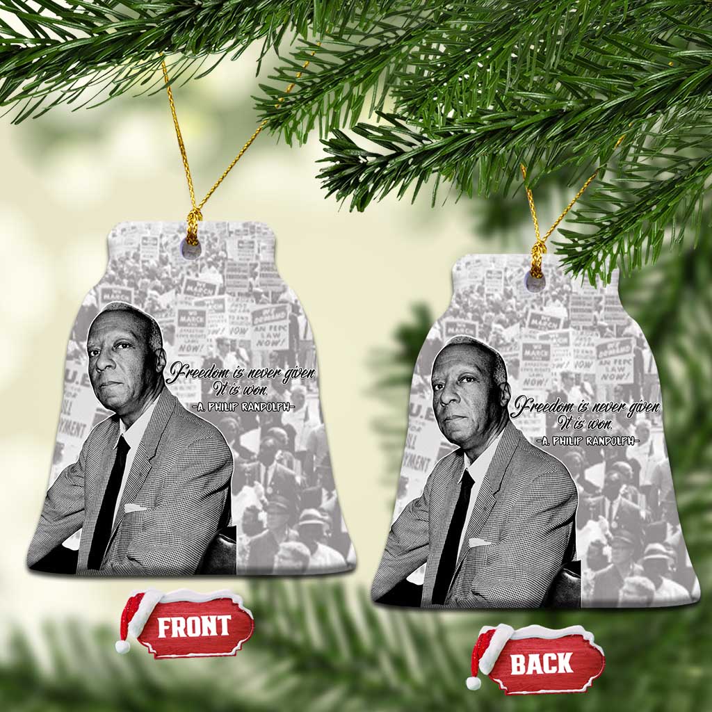 Civil Rights Leaders Voice of Justice Ceramic Ornament A Philip Randolph - African Pride