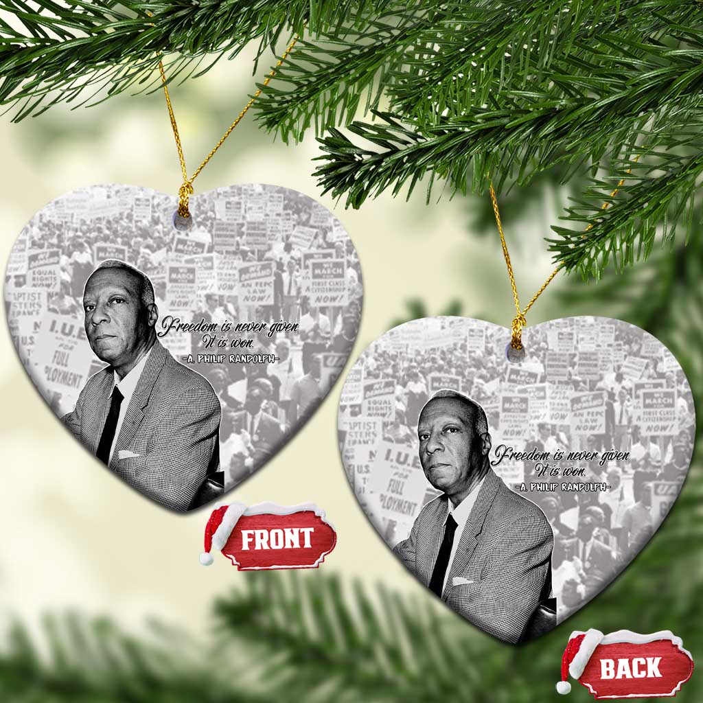 Civil Rights Leaders Voice of Justice Ceramic Ornament A Philip Randolph - African Pride