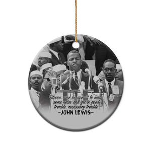 Civil Rights Leaders Good Trouble Spark Ceramic Ornament John Lewis - African Pride