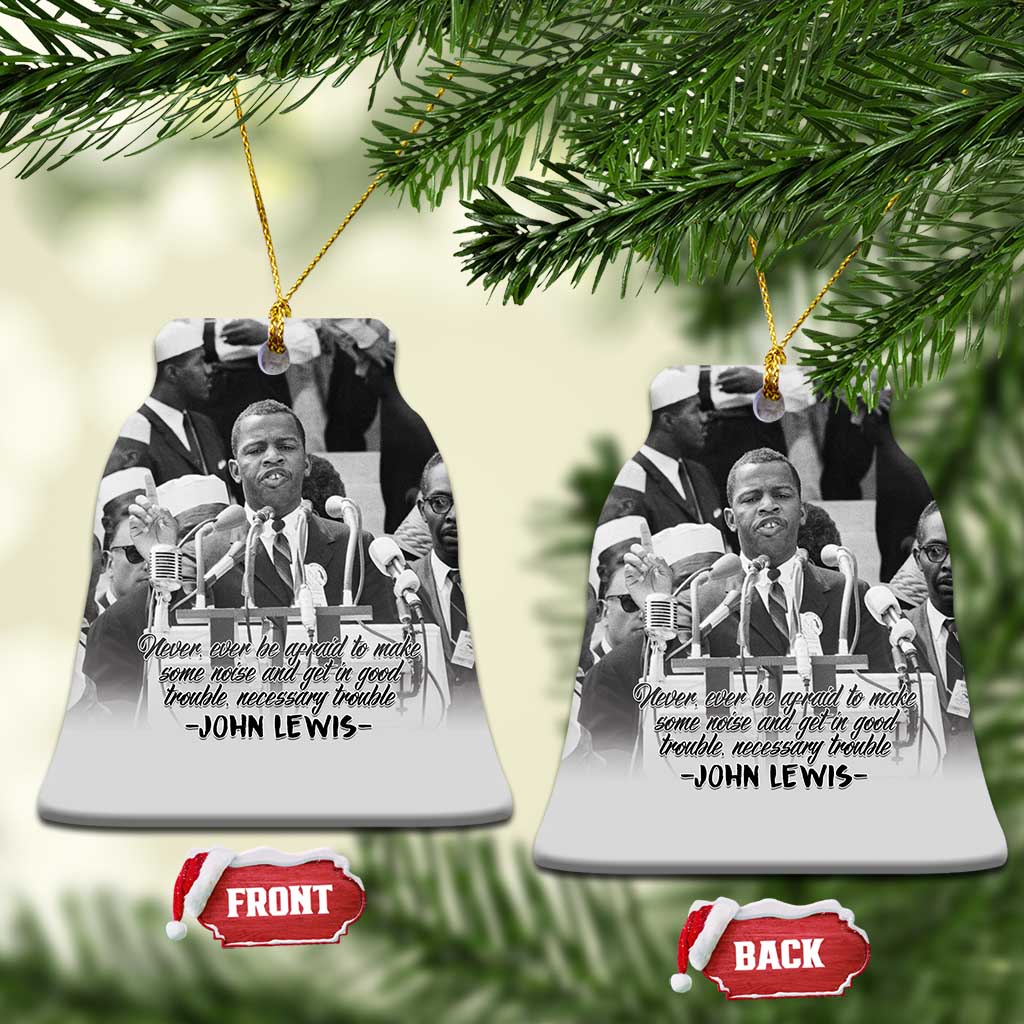 Civil Rights Leaders Good Trouble Spark Ceramic Ornament John Lewis - African Pride