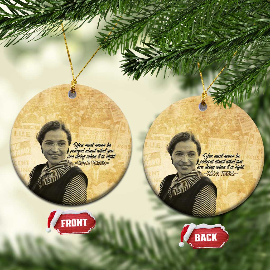 Civil Rights Leaders Voice of Freedom Ceramic Ornament Rosa Parks - African Pride
