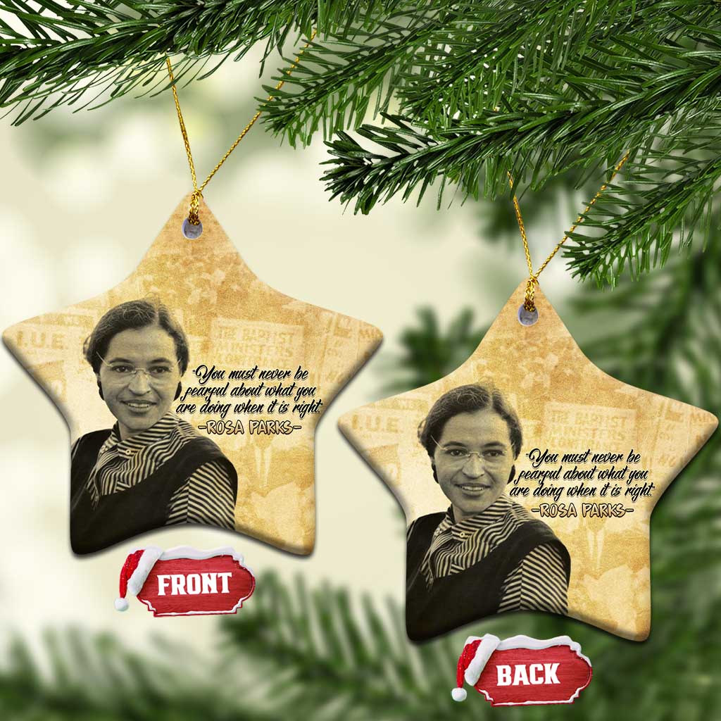 Civil Rights Leaders Voice of Freedom Ceramic Ornament Rosa Parks - African Pride