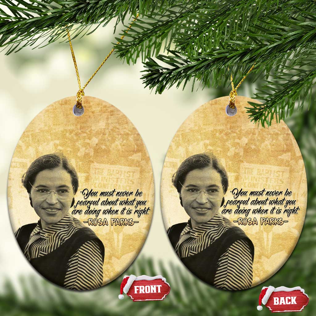 Civil Rights Leaders Voice of Freedom Ceramic Ornament Rosa Parks - African Pride