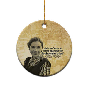 Civil Rights Leaders Voice of Freedom Ceramic Ornament Rosa Parks - African Pride
