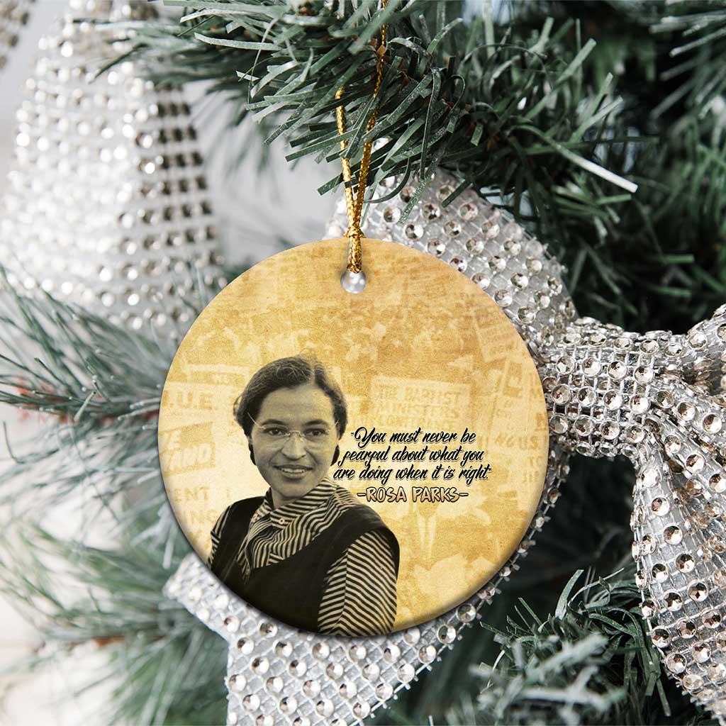 Civil Rights Leaders Voice of Freedom Ceramic Ornament Rosa Parks - African Pride