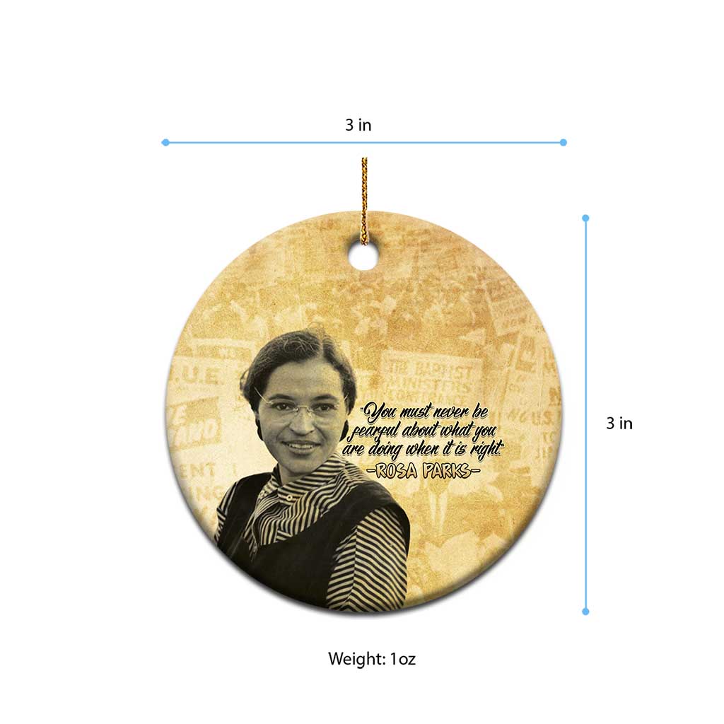Civil Rights Leaders Voice of Freedom Ceramic Ornament Rosa Parks - African Pride