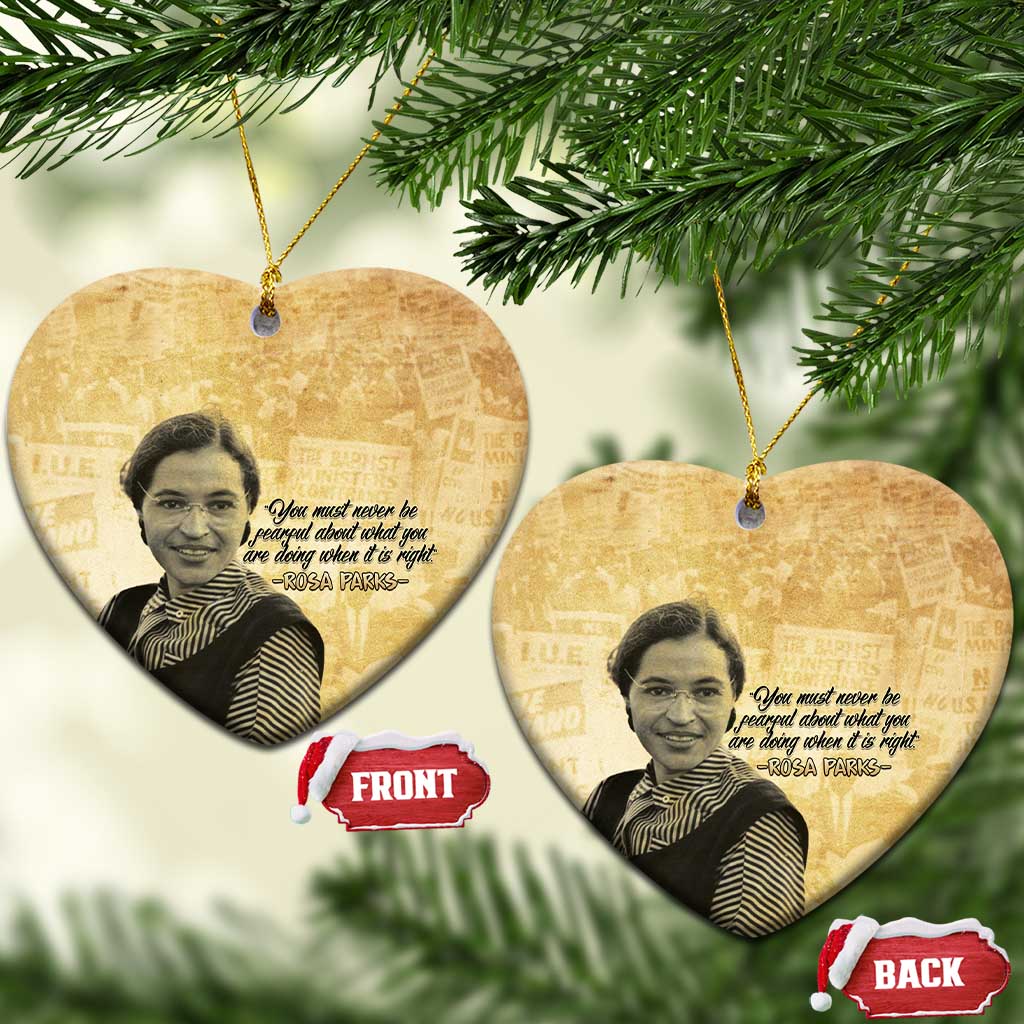 Civil Rights Leaders Voice of Freedom Ceramic Ornament Rosa Parks - African Pride