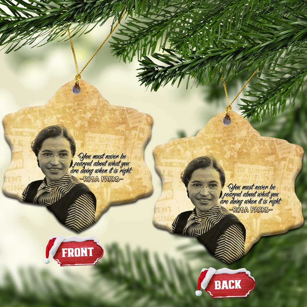 Civil Rights Leaders Voice of Freedom Ceramic Ornament Rosa Parks - African Pride