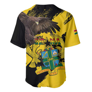 Afro Ghana Baseball Jersey Eagle With Coat Of Arms