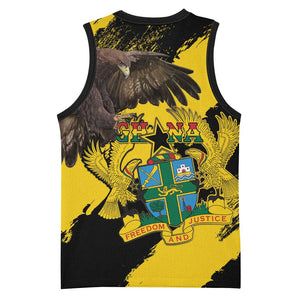 Afro Ghana Basketball Jersey Eagle With Coat Of Arms LT15