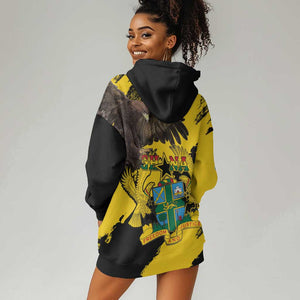 Afro Ghana Hoodie Dress Eagle With Coat Of Arms