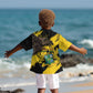 Afro Ghana Kid Hawaiian Shirt Eagle With Coat Of Arms