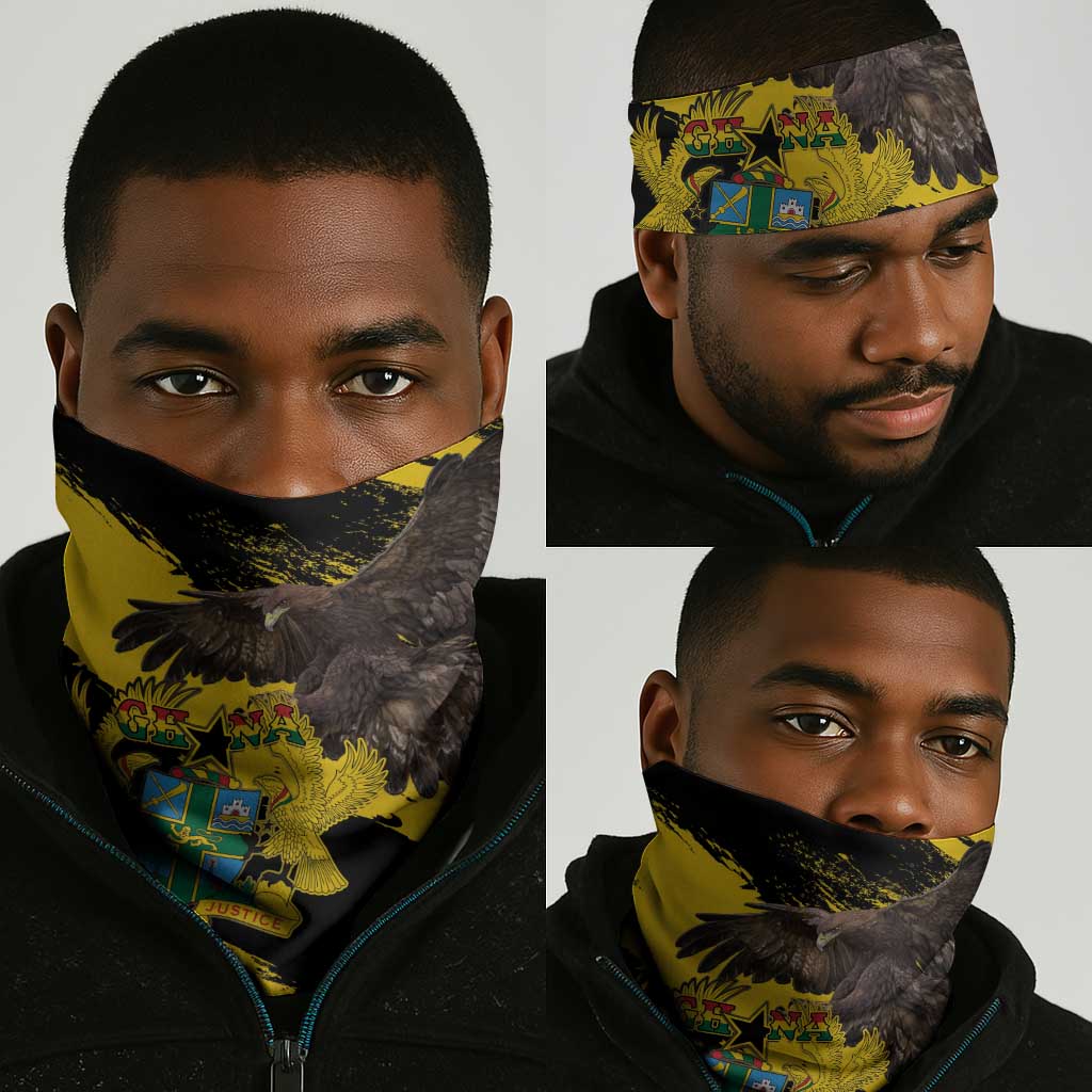 Afro Ghana Neck Gaiter Eagle Coat Of Arms LT15