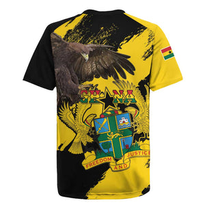 Afro Ghana Rugby Jersey Eagle With Coat Of Arms