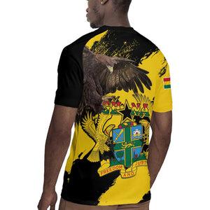 Afro Ghana Rugby Jersey Eagle With Coat Of Arms