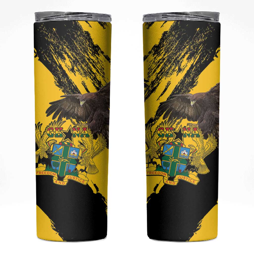 Afro Ghana Skinny Tumbler Eagle With Coat Of Arms