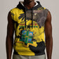 Afro Ghana Sleeveless Hoodie Eagle With Coat Of Arms - African Pride