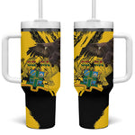 Afro Ghana Tumbler With Handle Eagle With Coat Of Arms