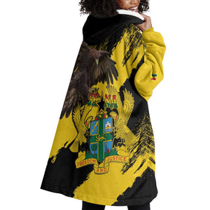 Afro Ghana Wearable Blanket Hoodie Eagle With Coat Of Arms