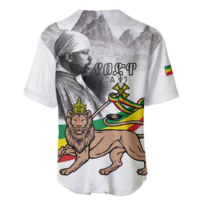 African Victory Menelik II Baseball Jersey Battle Of Adwa