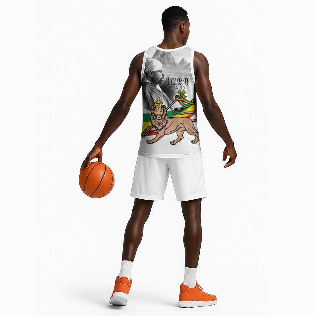African Victory Menelik II Basketball Jersey Battle Of Adwa LT15