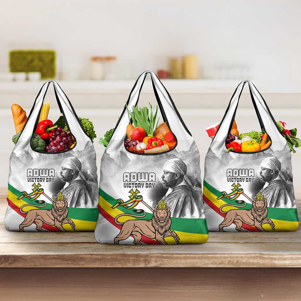 African Victory Menelik II Grocery Bag Battle Of Adwa