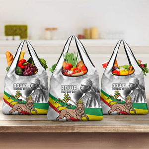 African Victory Menelik II Grocery Bag Battle Of Adwa