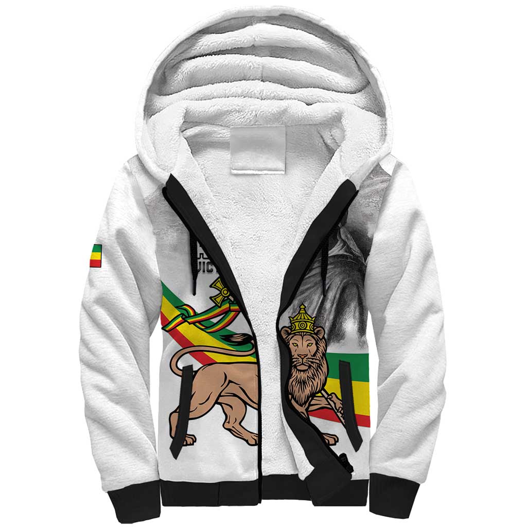 African Victory Menelik II Sherpa Hoodie Battle Of Adwa