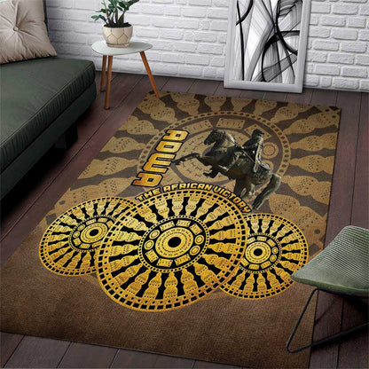 Adwa Victory Day Area Rug Adwa Battle Shield - Vintage Style