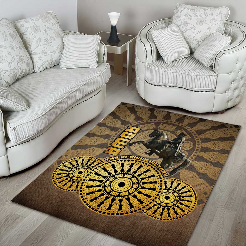 Adwa Victory Day Area Rug Adwa Battle Shield - Vintage Style