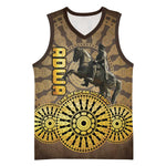 Adwa Victory Day Basketball Jersey Adwa Battle Shield - Vintage Style LT15