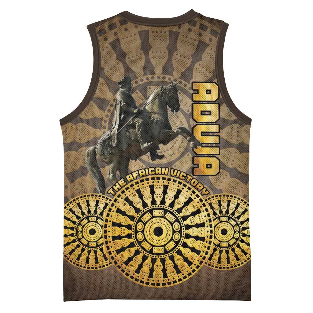 Adwa Victory Day Basketball Jersey Adwa Battle Shield - Vintage Style LT15