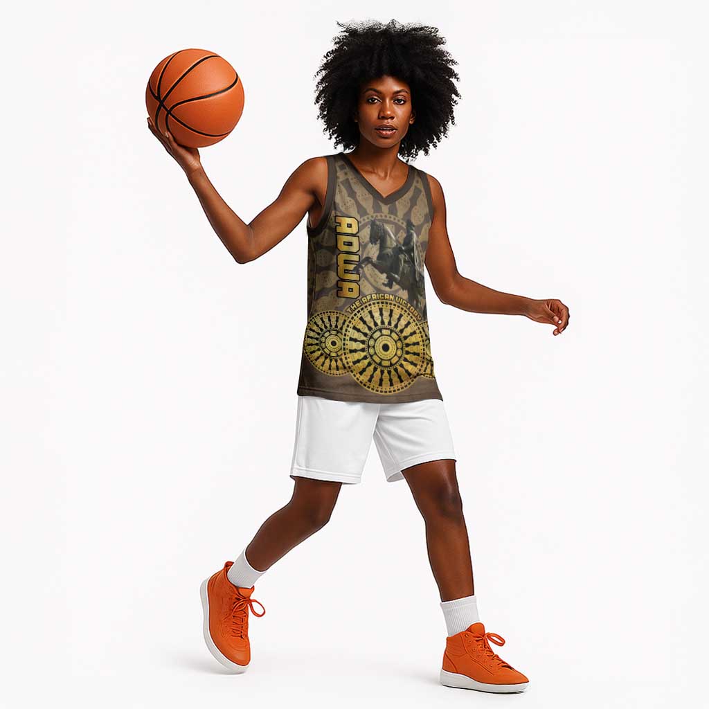 Adwa Victory Day Basketball Jersey Adwa Battle Shield - Vintage Style LT15