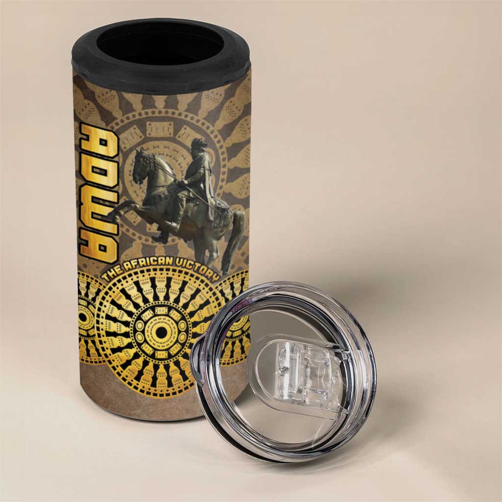 Adwa Victory Day 4 in 1 Can Cooler Tumbler Adwa Battle Shield - Vintage Style