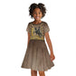 Adwa Victory Day Kid Short Sleeve Dress Adwa Battle Shield - Vintage Style