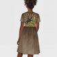 Adwa Victory Day Kid Short Sleeve Dress Adwa Battle Shield - Vintage Style