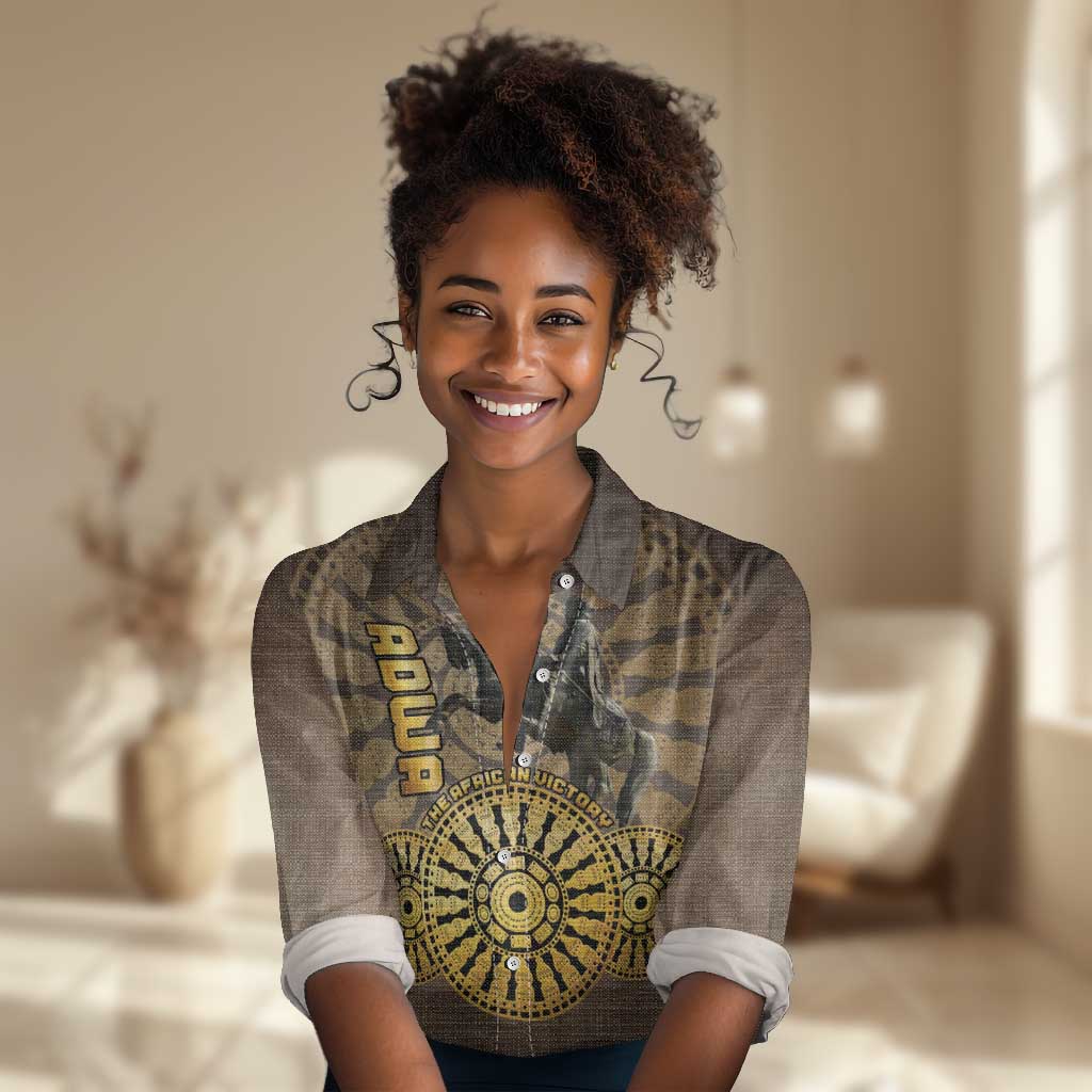 Adwa Victory Day Women Casual Shirt Adwa Battle Shield - Vintage Style