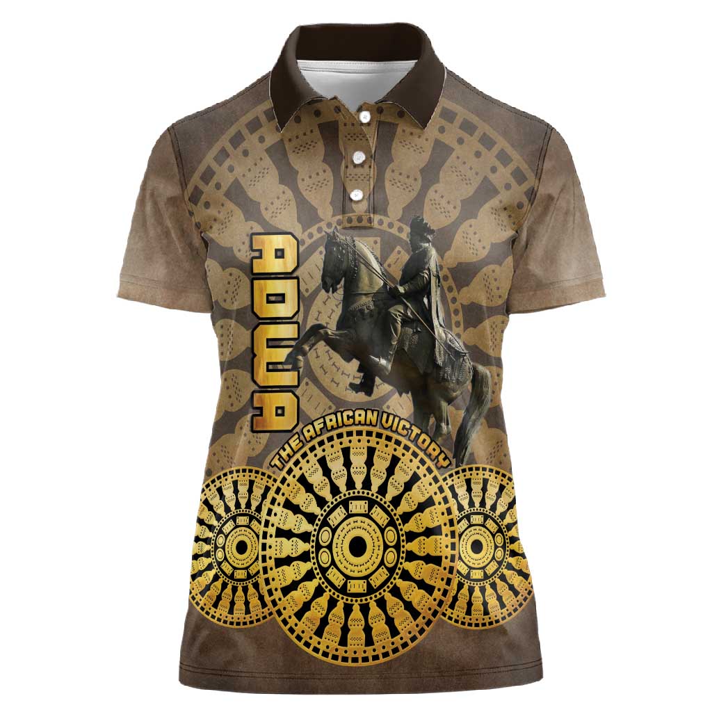 Adwa Victory Day Women Polo Shirt Adwa Battle Shield - Vintage Style