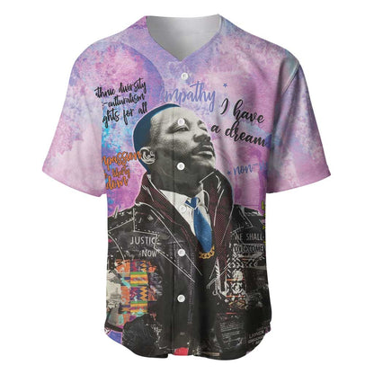 Martin Luther King Jr Baseball Jersey I Have a Dream Graffiti Style - African Pride