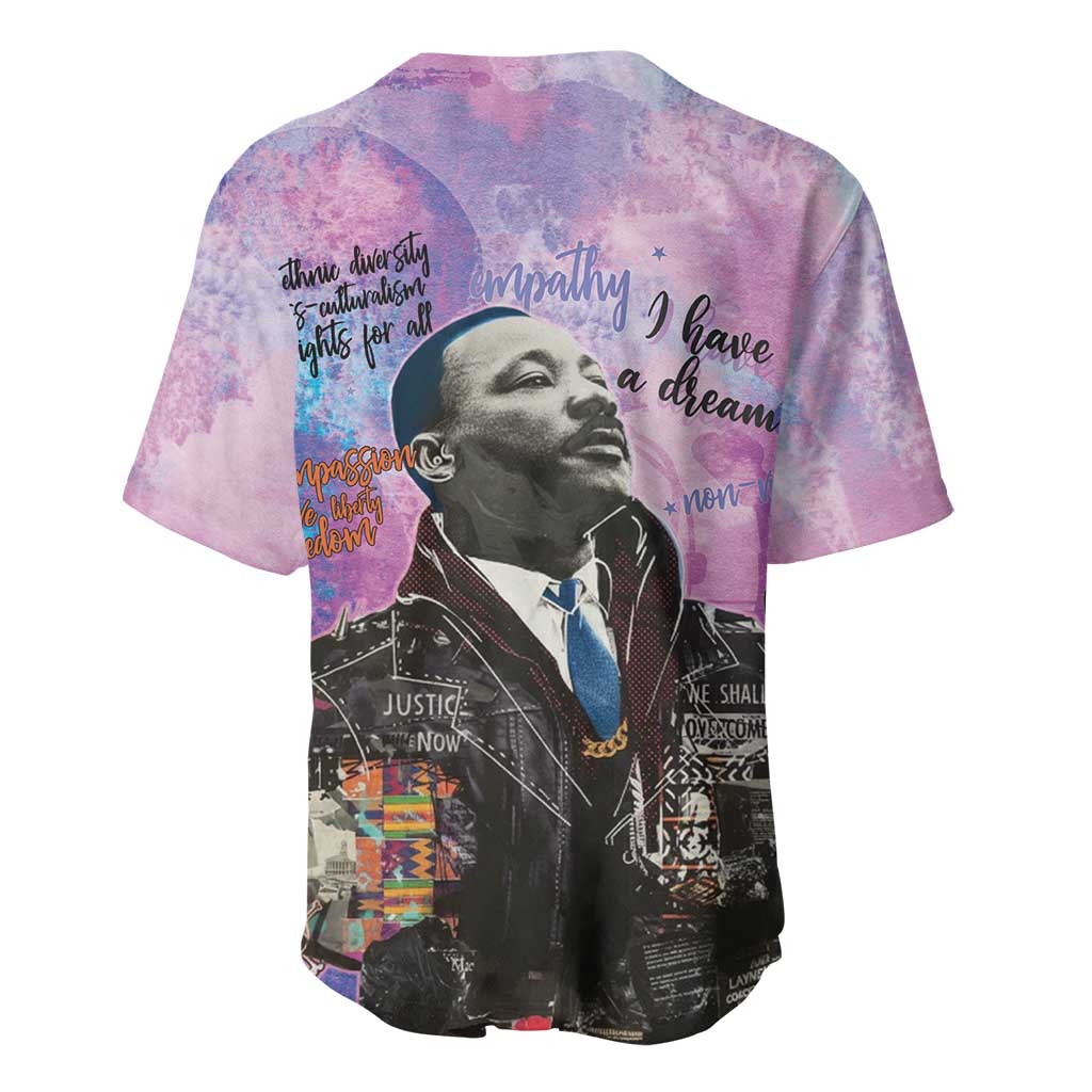 Martin Luther King Jr Baseball Jersey I Have a Dream Graffiti Style - African Pride
