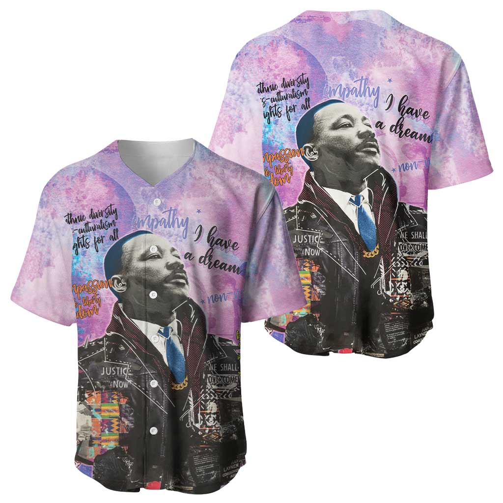 Martin Luther King Jr Baseball Jersey I Have a Dream Graffiti Style - African Pride