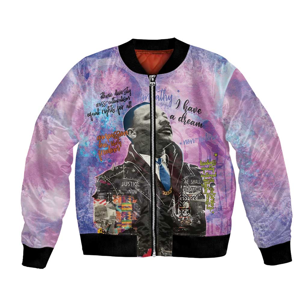 Martin Luther King Jr Bomber Jacket I Have a Dream Graffiti Style - African Pride