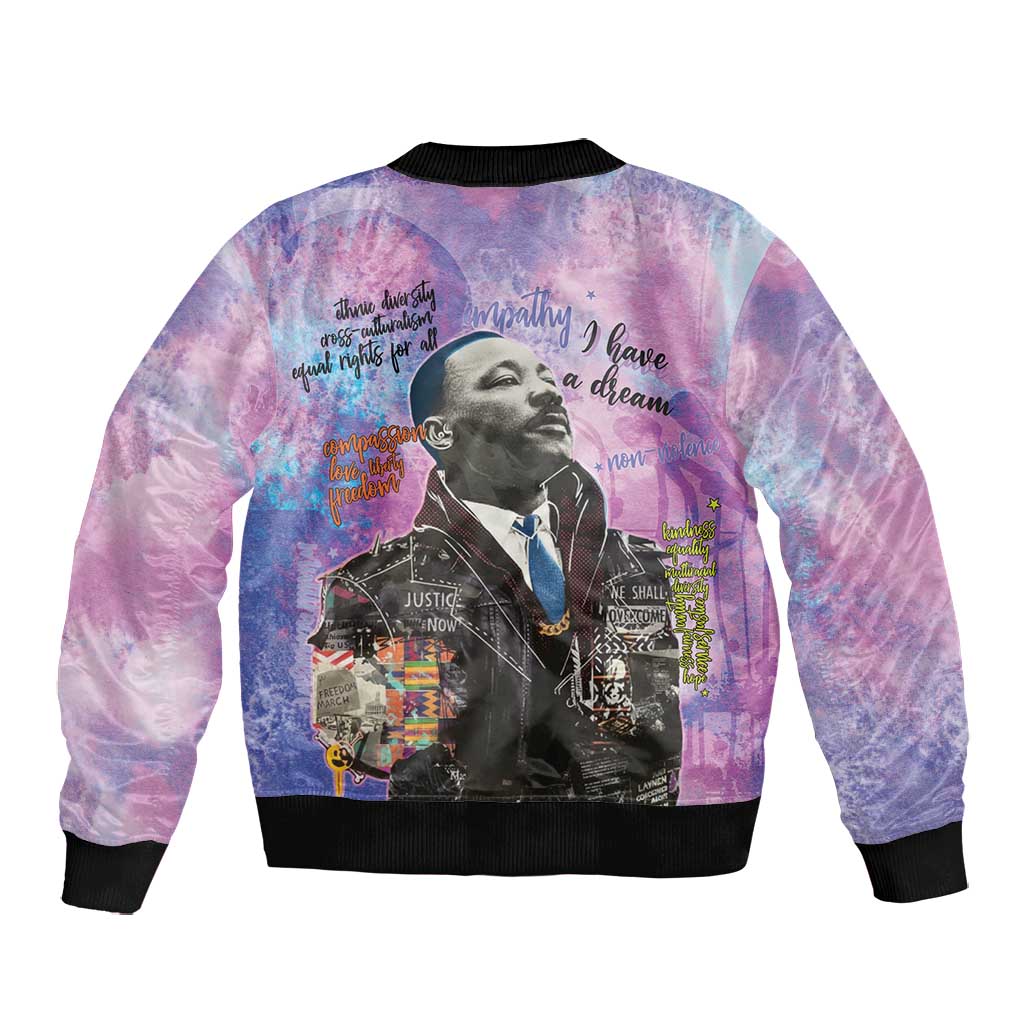 Martin Luther King Jr Bomber Jacket I Have a Dream Graffiti Style - African Pride