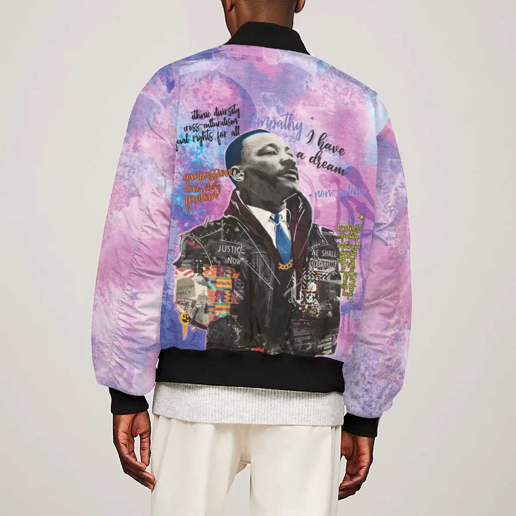 Martin Luther King Jr Bomber Jacket I Have a Dream Graffiti Style - African Pride