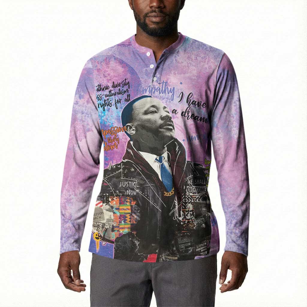 Martin Luther King Jr Button Sweatshirt I Have a Dream Graffiti Style