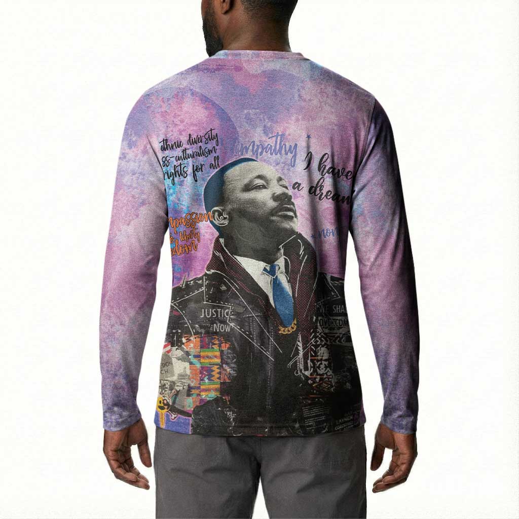 Martin Luther King Jr Button Sweatshirt I Have a Dream Graffiti Style
