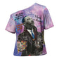 Martin Luther King Jr Cross Shoulder Shirt I Have a Dream Graffiti Style - African Pride