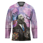 Martin Luther King Jr Hockey Jersey I Have a Dream Graffiti Style - African Pride
