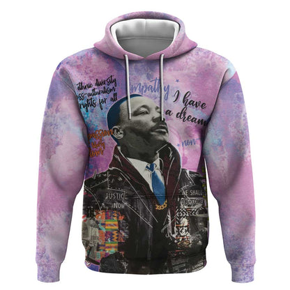 Martin Luther King Jr Hoodie I Have a Dream Graffiti Style - African Pride