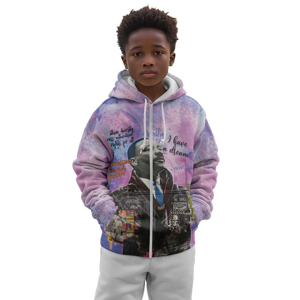 Martin Luther King Jr Kid Hoodie I Have a Dream Graffiti Style - African Pride